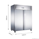 FED-X S/S Double Door Upright Fridge XURC1200SFV