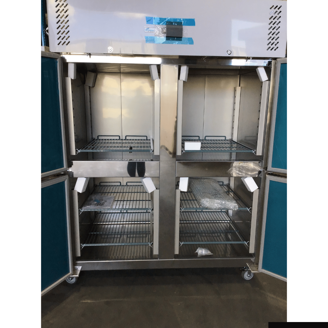 Ex-Showroom: FED-X S/S Four Door Upright Fridge - XURC1410S2V-QLD370