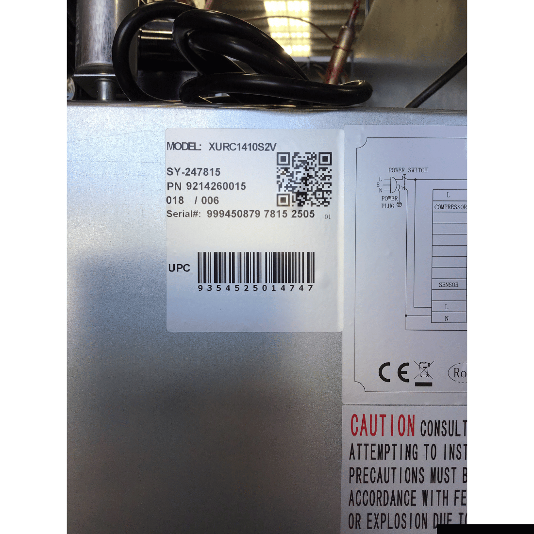 Ex-Showroom: FED-X S/S Four Door Upright Fridge - XURC1410S2V-QLD370