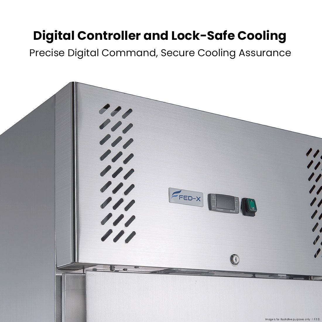 FED-X S/S Single Door Upright Freezer XURF400SFV