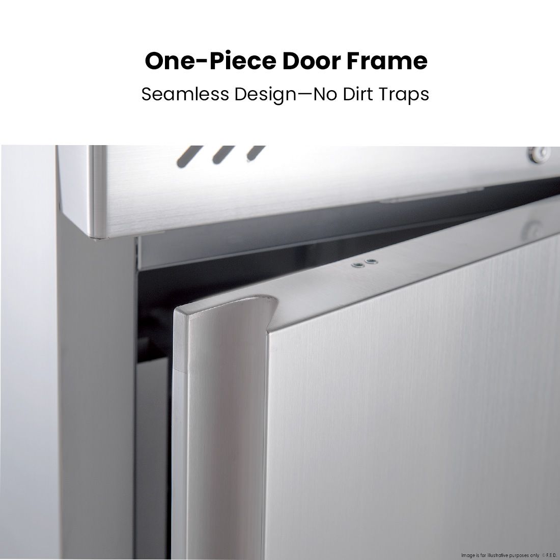 FED-X S/S Four Door Upright Fridge XURC1410S2V