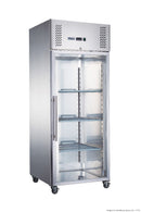 FED-X S/S Full Glass Door Upright Fridge XURC600G1V