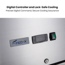 FED-X S/S Full Glass Door Upright Freezer XURF600G1V