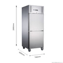 FED-X S/S Two Door Upright Freezer XURF650S1V