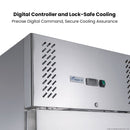 FED-X S/S Two Door Upright Fridge XURC650S1V