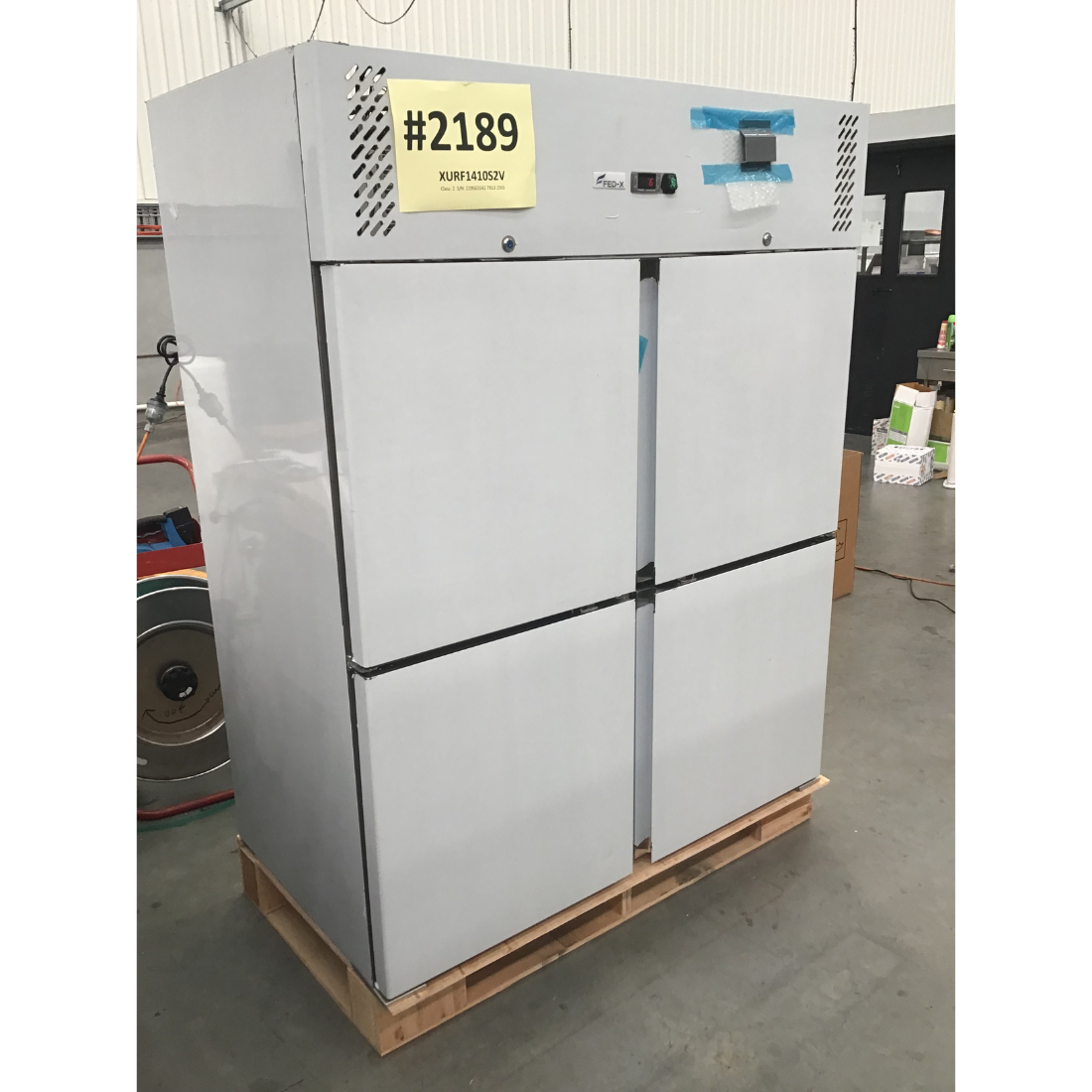 CLEARANCE - FED-X S/S Split Four-Door Upright Freezer - XURF1410S2V-NSW2189