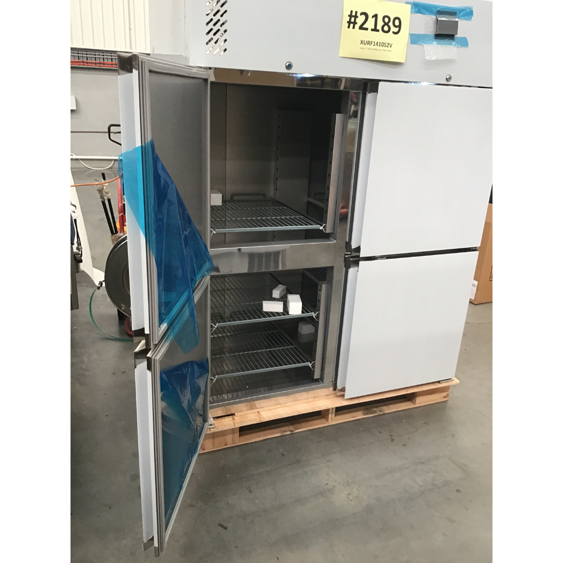CLEARANCE - FED-X S/S Split Four-Door Upright Freezer - XURF1410S2V-NSW2189