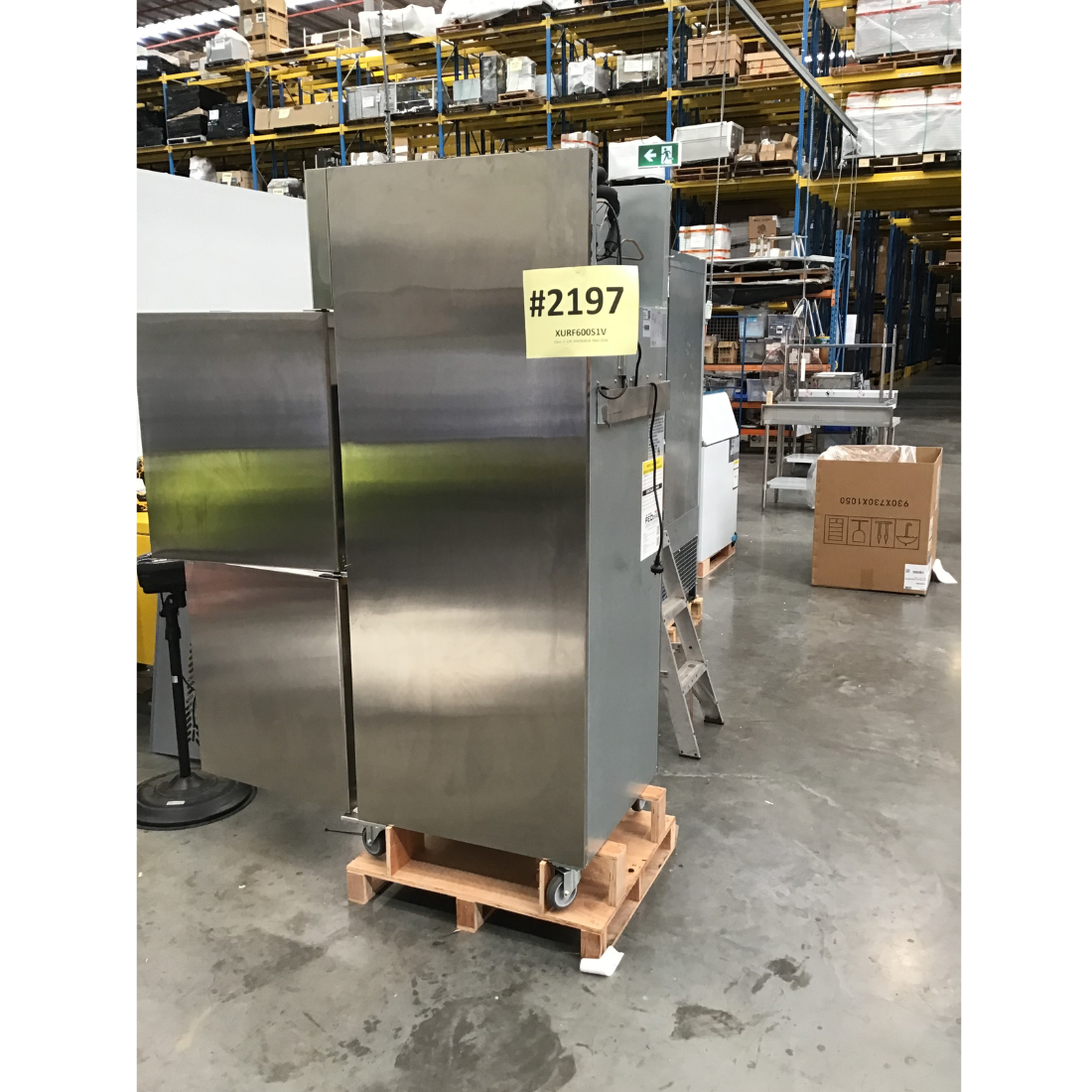 CLEARANCE - FED-X S/S Two half Door Upright Freezer - XURF600S1V-NSW2197