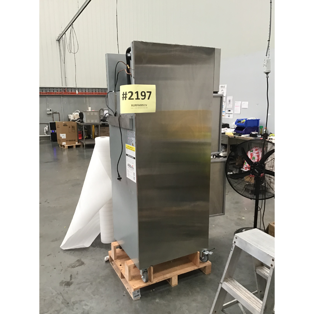 CLEARANCE - FED-X S/S Two half Door Upright Freezer - XURF600S1V-NSW2197