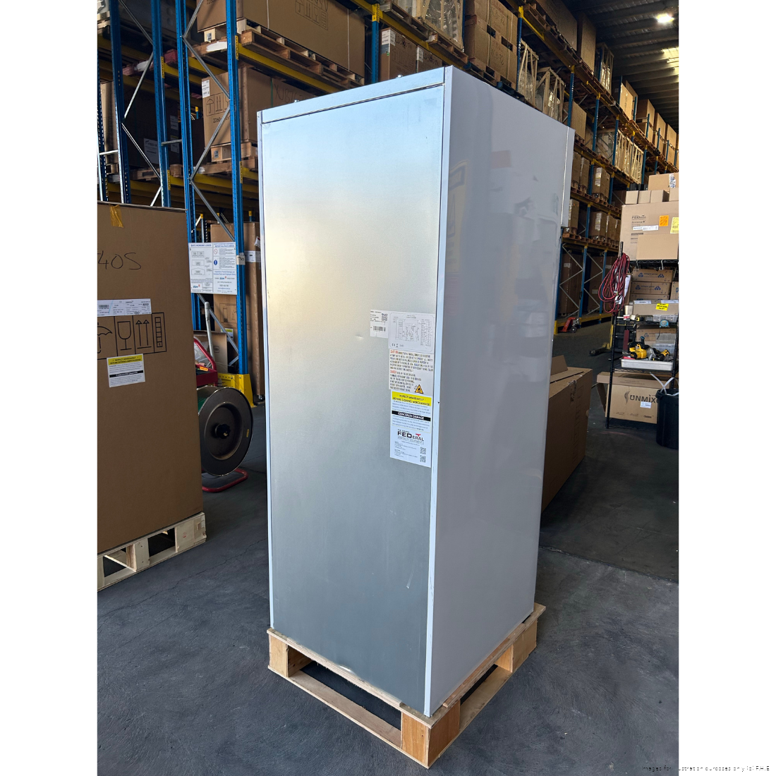 CLEARANCE - FED-X S/S Single Door Upright Freezer - XURF650SFV-QLD125