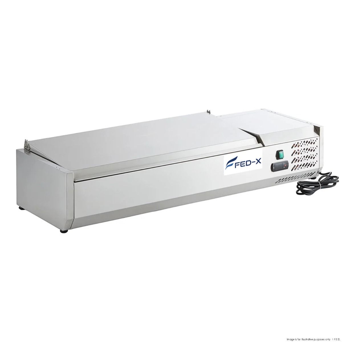 FED-X Salad Bench With Stainless Steel Lid XVRX1200/380S
