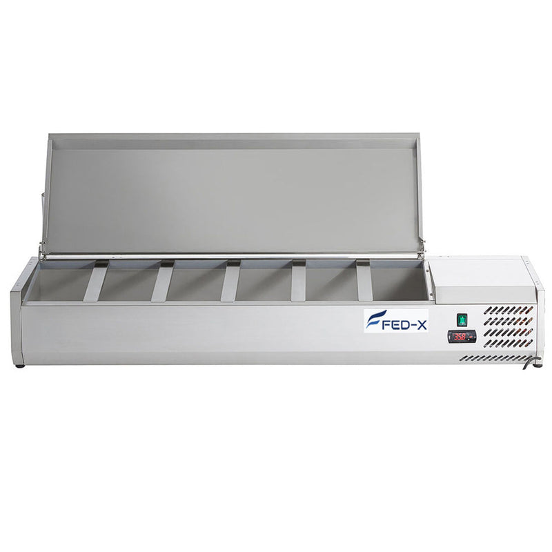 FED-X Salad Bench With Stainless Steel Lid XVRX1500/380S