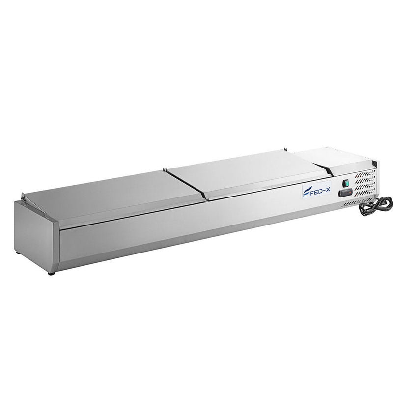 FED-X Salad Bench With Stainless Steel Lids XVRX2000/380S