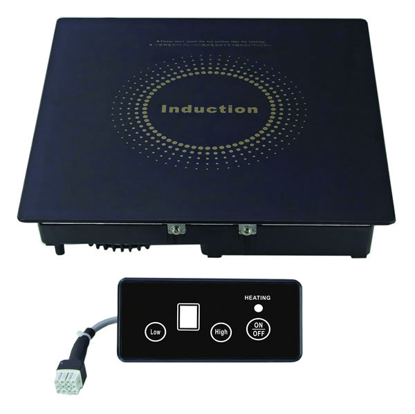 Yellow Induction 1000watt Drop In Unit with Remote Control 360mm x 380mm x 100mm 10amp plug - Y1000NT