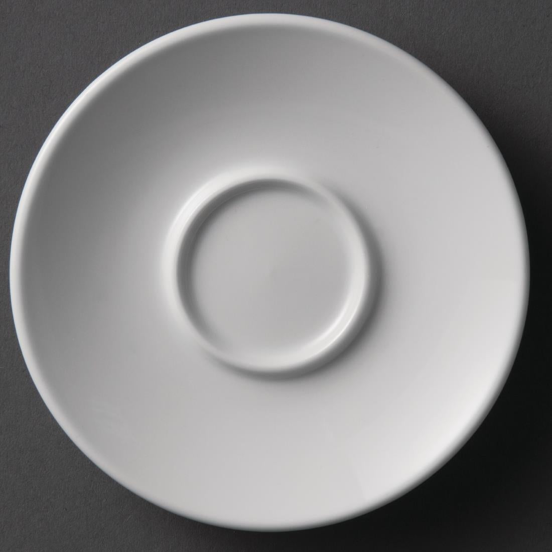 Olympia Whiteware Espresso Saucers 120mm (12 Pack) - Y112