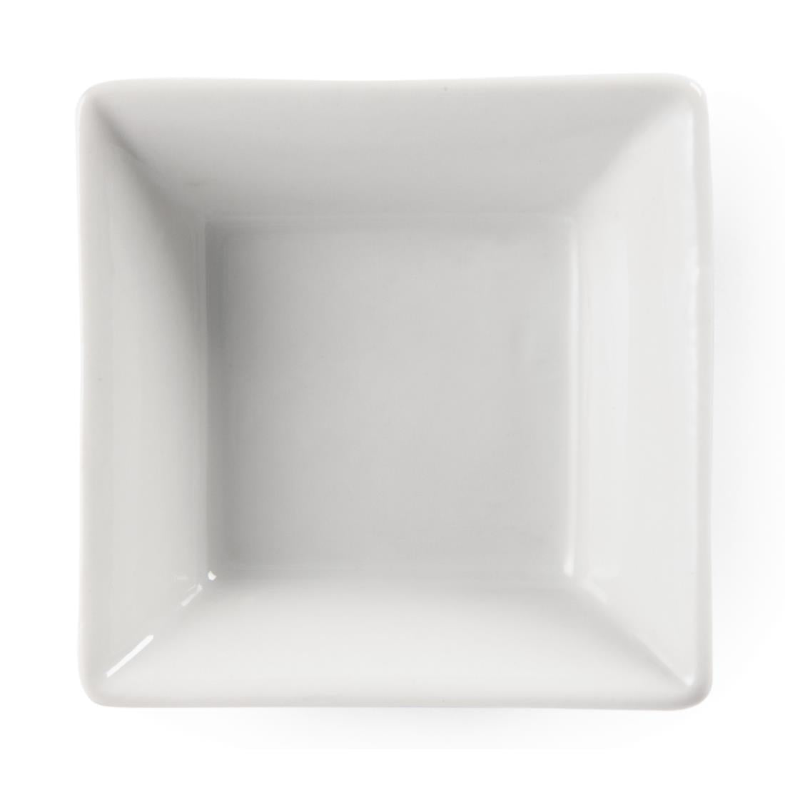 Olympia Whiteware Miniature Square Dishes 75mm (12 Pack) - Y136