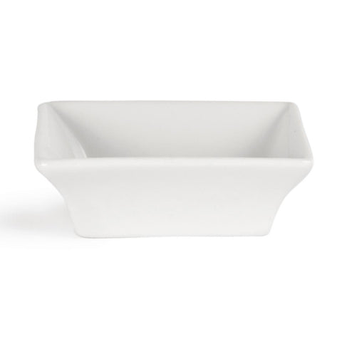 Olympia Whiteware Miniature Square Dishes 75mm (12 Pack) - Y136