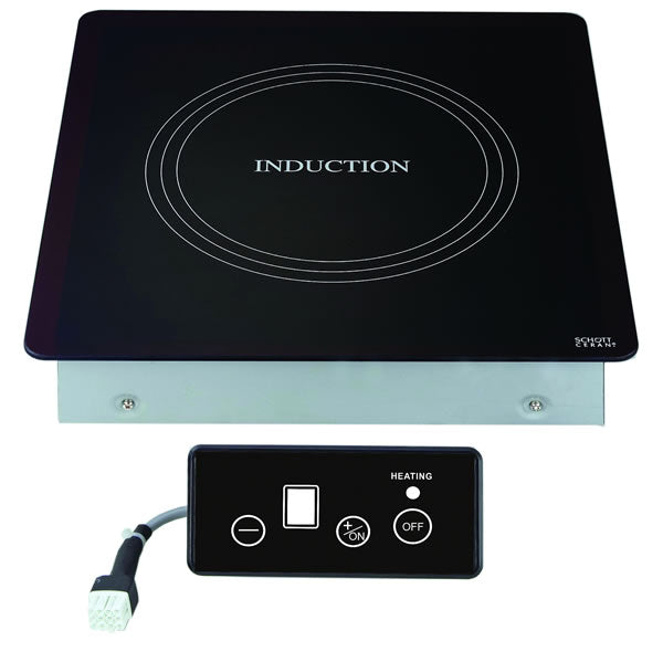 Yellow Induction 2000watt Drop In Unit with Remote Control 360mm x 380mm x 100mm 10amp plug - Y2000D