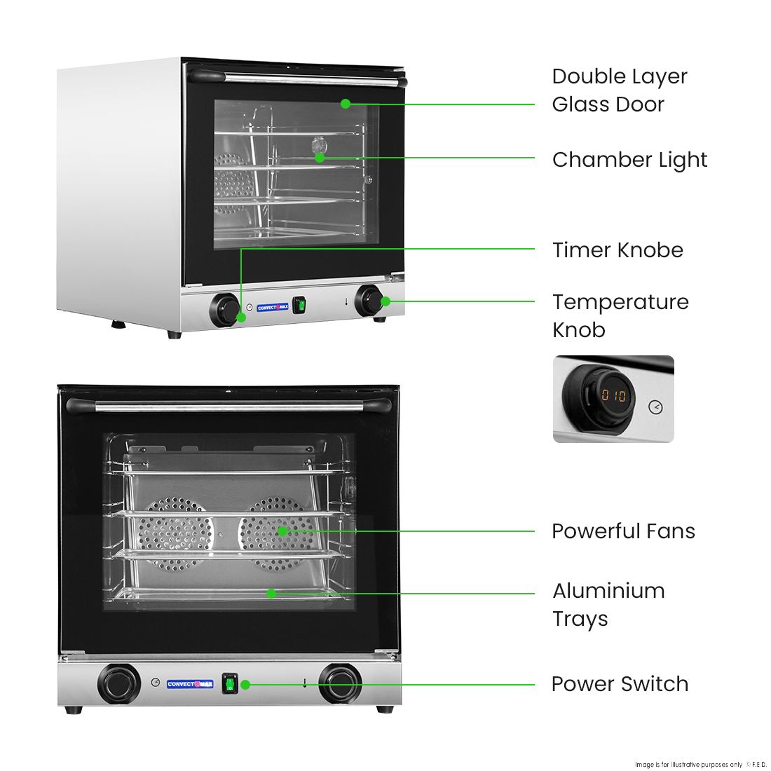 Convect Max Digital Convection Oven YXD-1DI