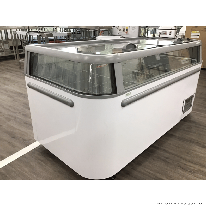 2NDs: Thermaster Supermarket Island Freezer with Glass Sliding Lids ZCD-E185G-VIC514