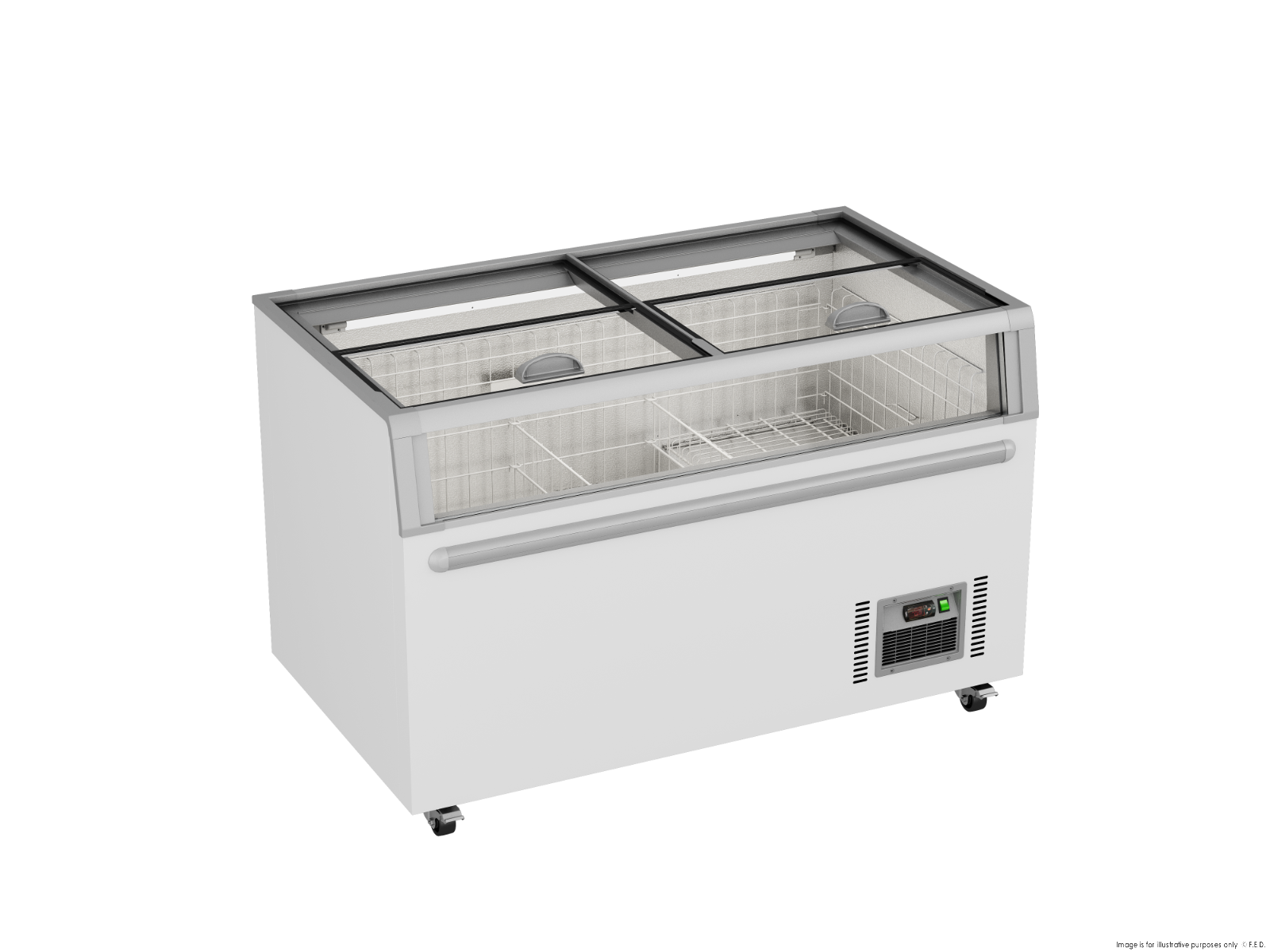 Thermaster 575L Supermarket Island Freezer With Glass Sliding Lids ZCD-L145G