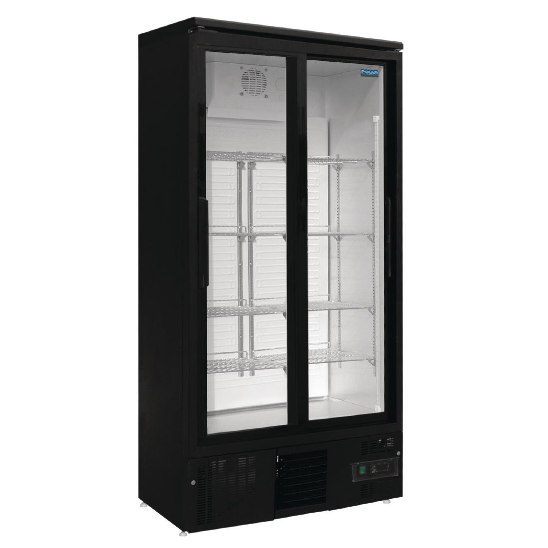 Polar G-Series Upright Back Bar Cooler with Sliding Doors 490Ltr