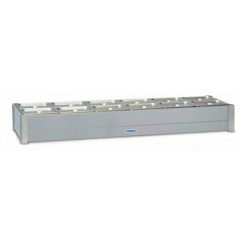 Roband Hot Bain Marie 12 x 1/2 size pans, double row