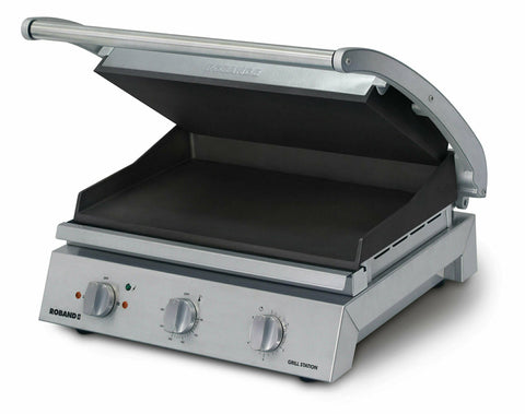 Roband Grill Station 8 slice, smooth non stick plates, 13 Amp