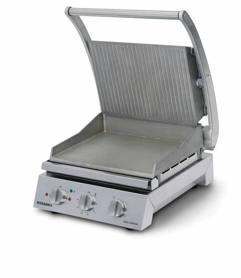 Roband Grill Station 6 slice, ribbed top plate