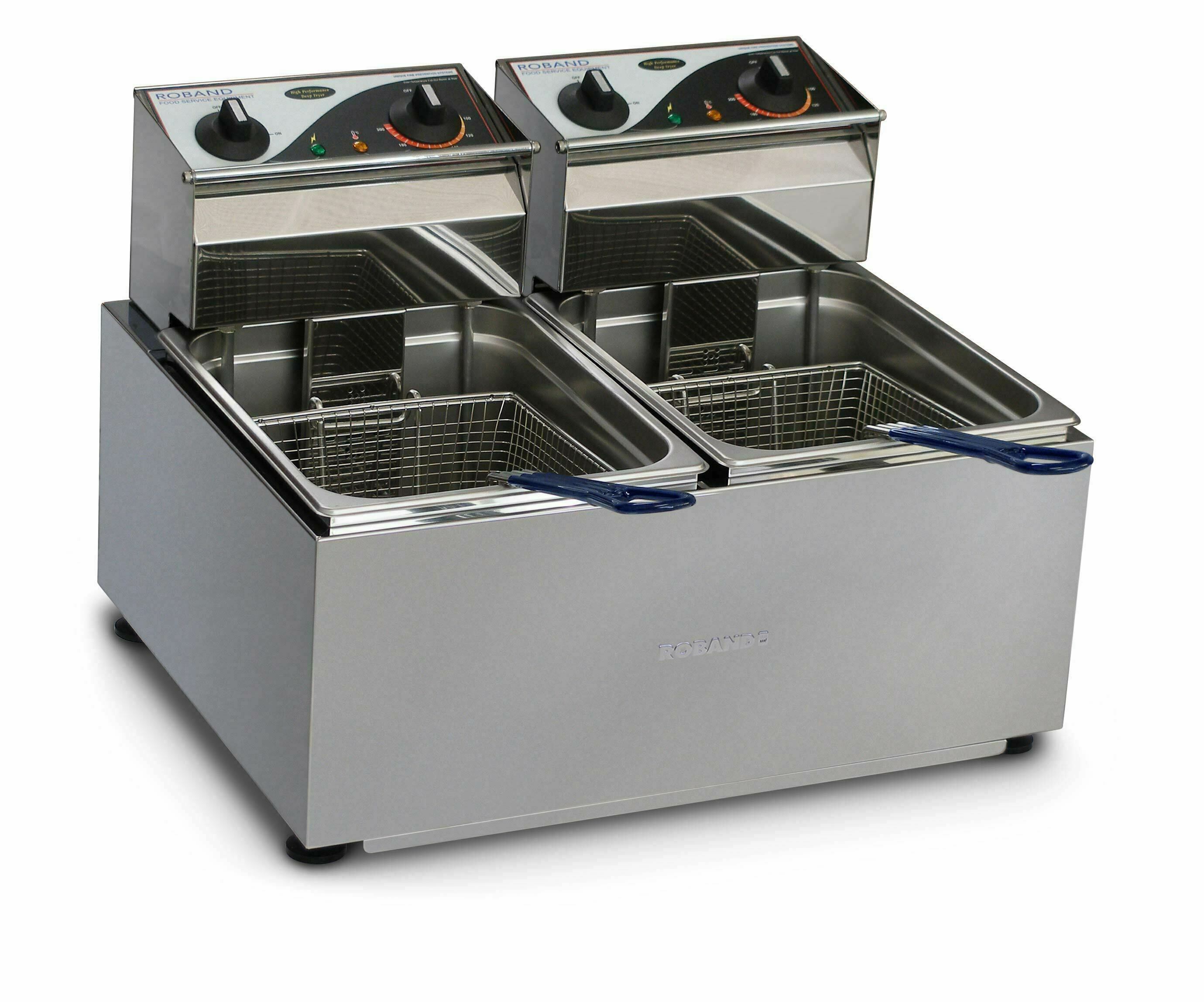 Roband Double Pan Fryer 2 x 8lt