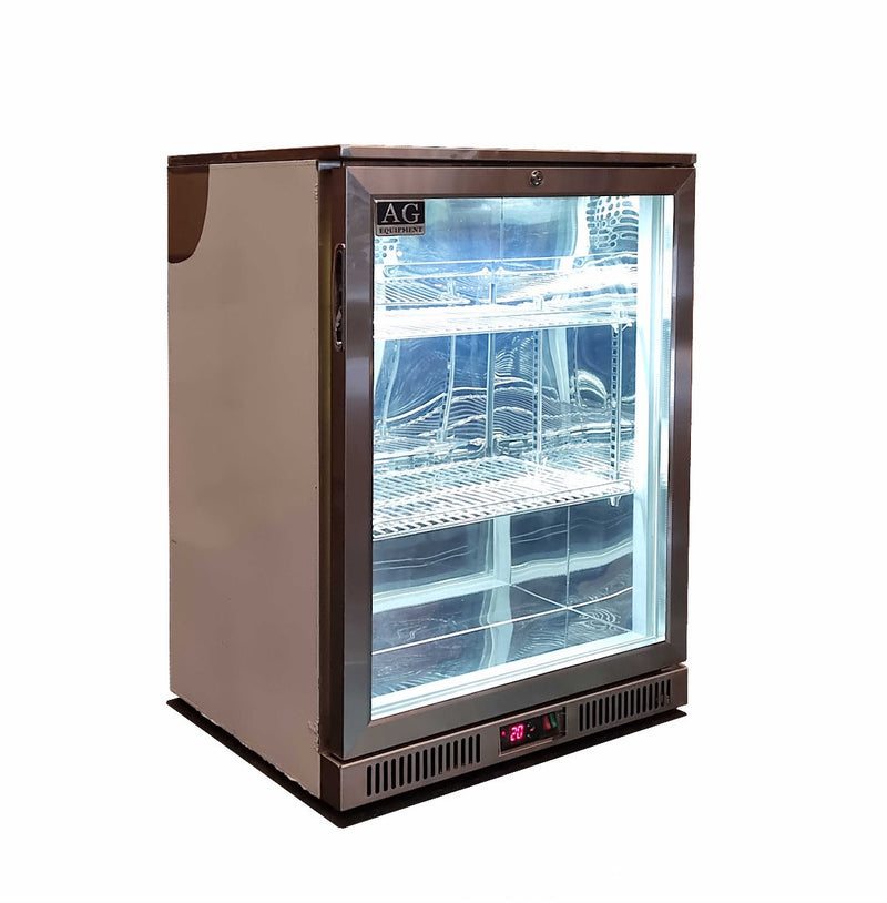 AG Single Door Bar Fridge - Stainless Steel Body & Doors 1SBR-H