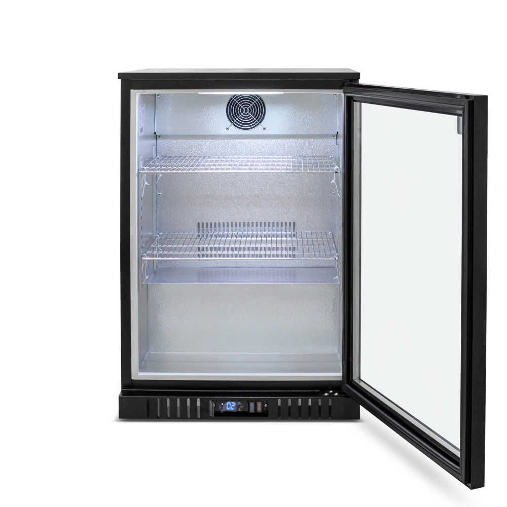 AG Single Door Bar Fridge - Black Body & Doors 1BBR-H