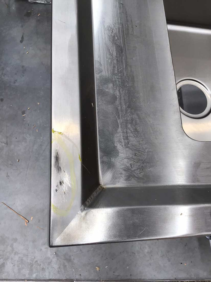 2NDs: Double Left Sink Bench with Pot Undershelf DSB7-2400L/A