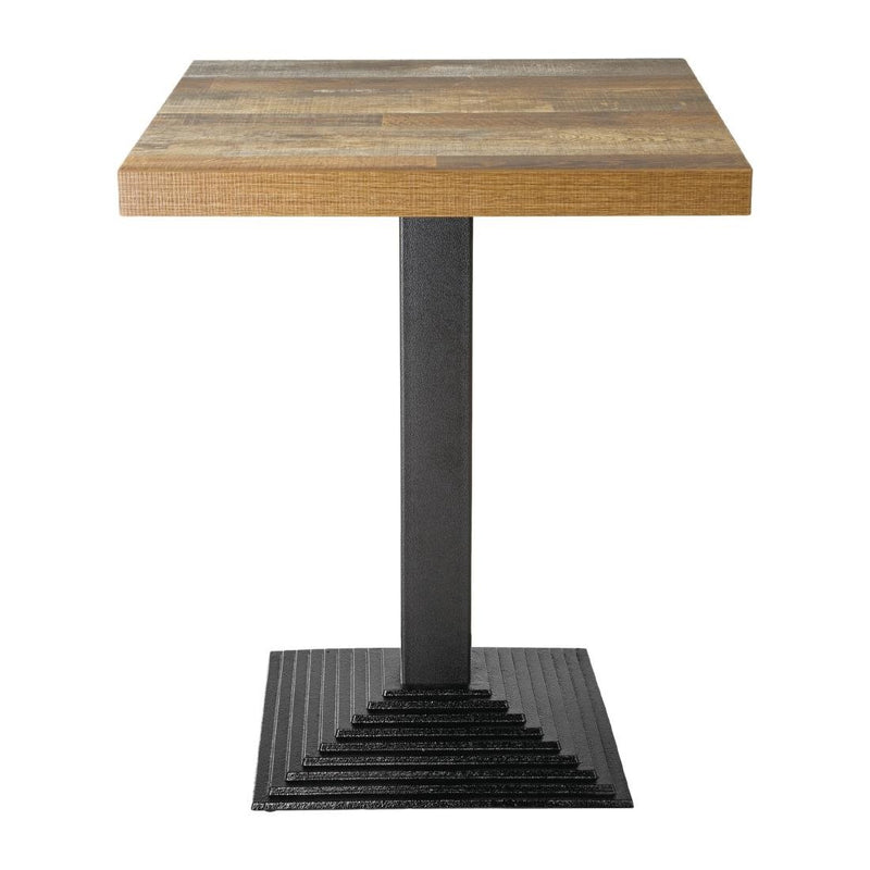 Bolero Pre-Drilled Square Table Top Urban Dark 600mm