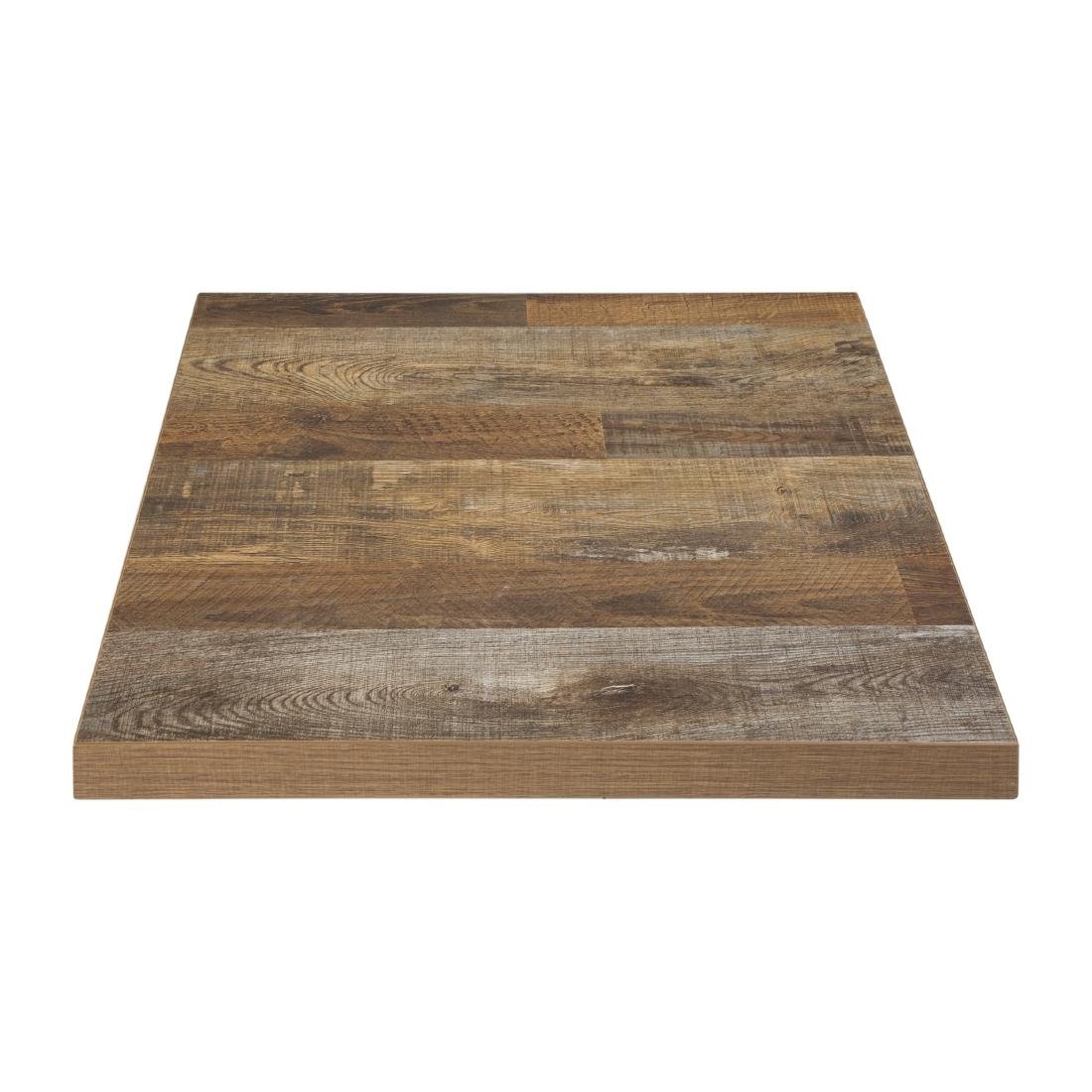 Bolero Pre-Drilled Square Table Top Urban Dark 700mm