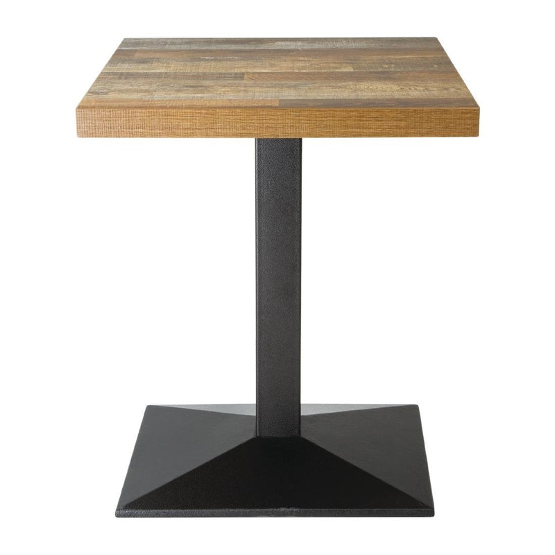 Bolero Pre-Drilled Square Table Top Urban Dark 600mm