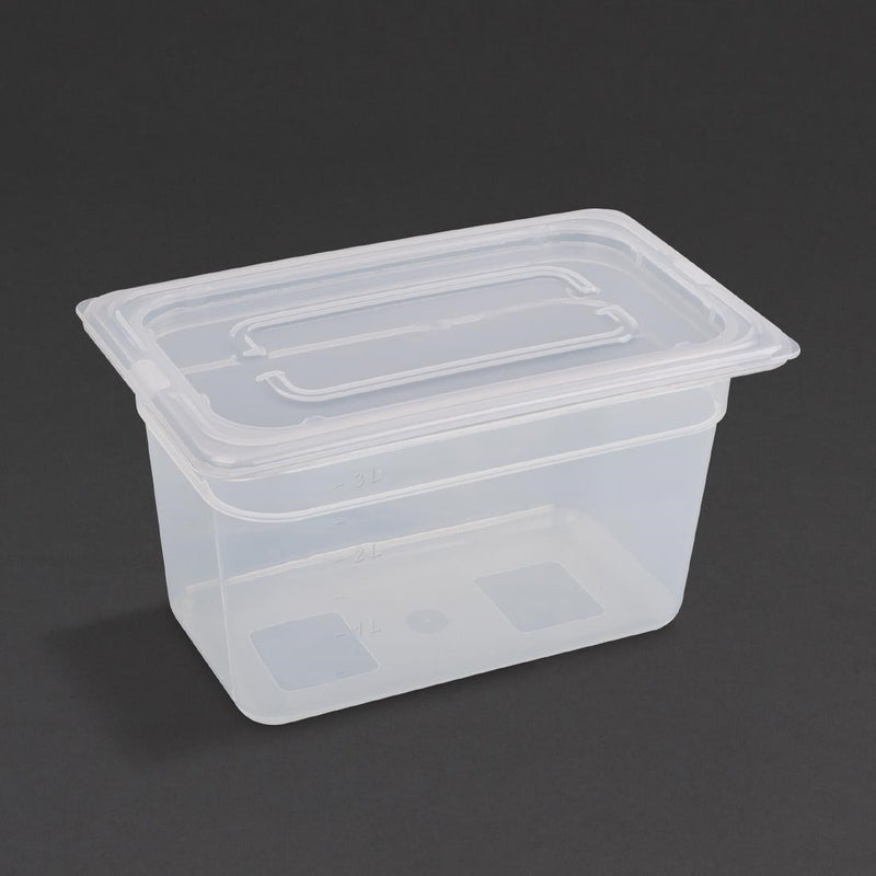 Vogue Polypropylene 1/4 Gastronorm Tray 150mm
