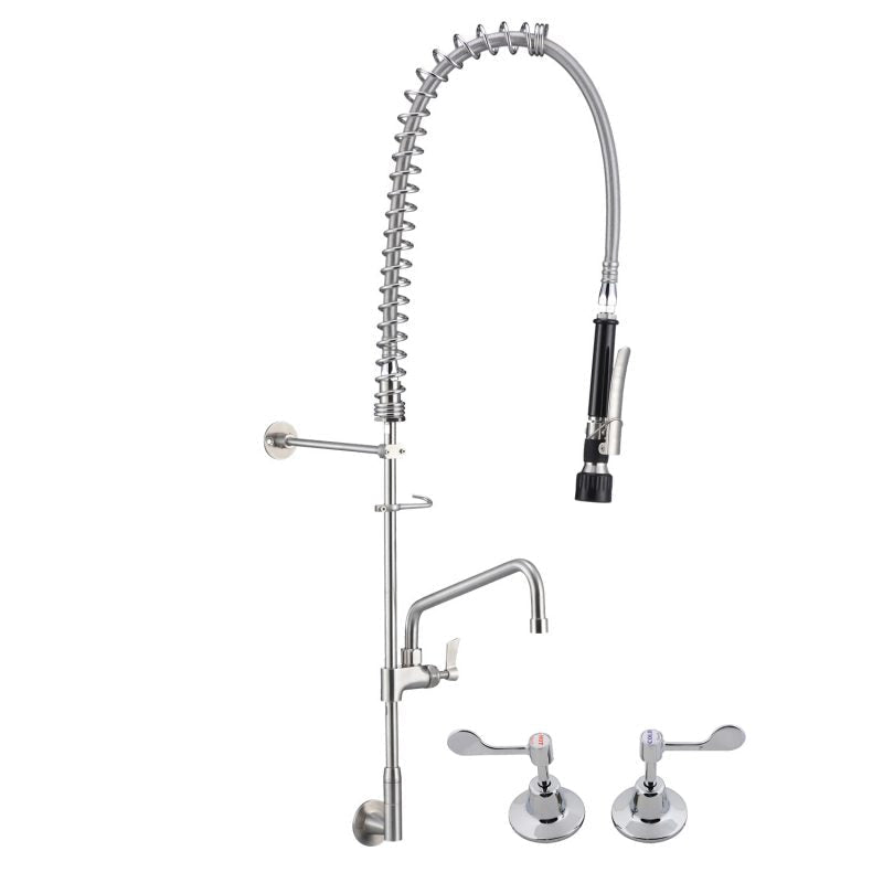 3Monkeez Wall Top Assembly and Elbow Pre Rinse Unit With 12" Pot Filler