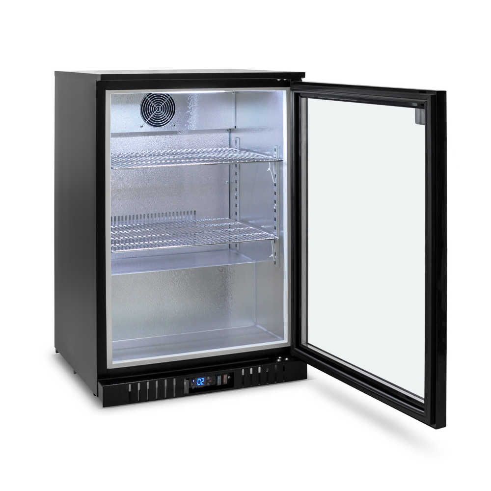 AG Single Door Bar Fridge - Black Body & Doors 1BBR-H