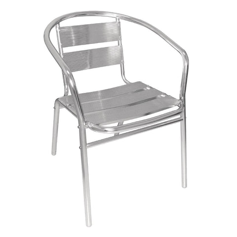 Bolero Aluminium Stacking Chairs 735mm