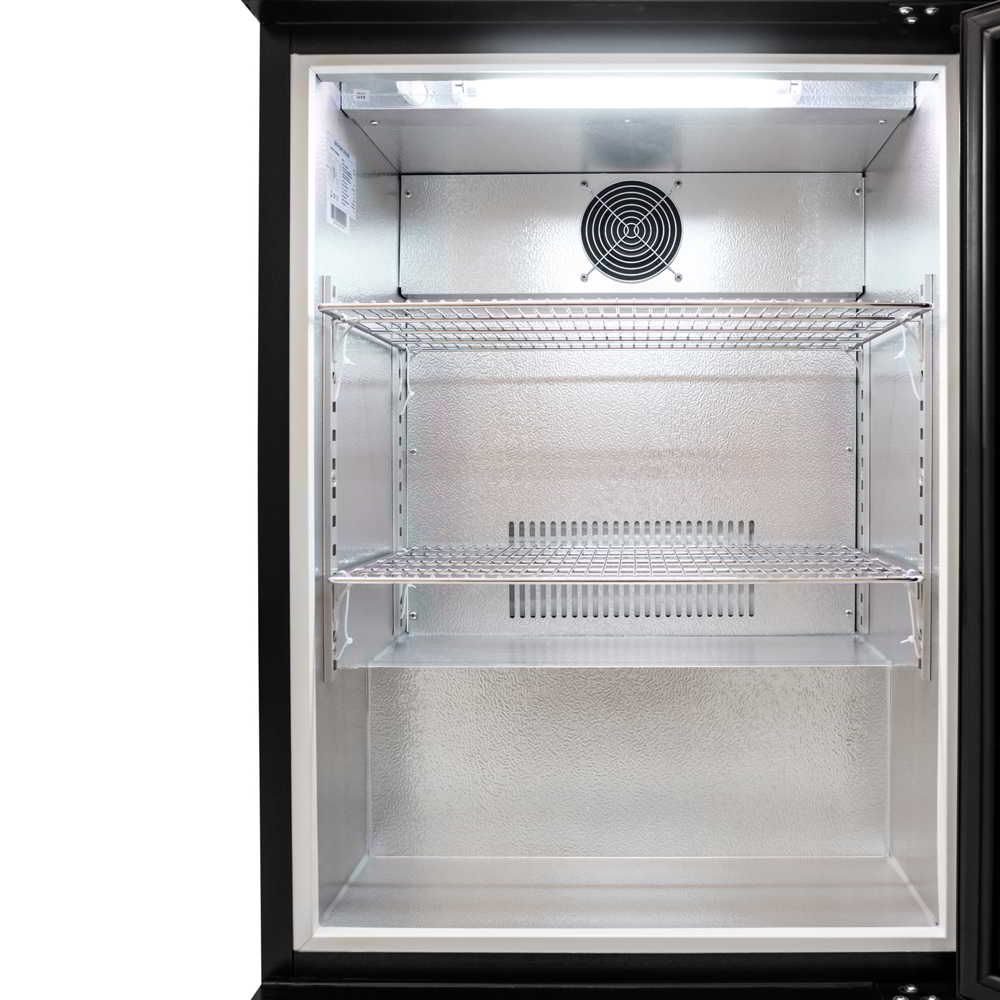 AG Single Door Bar Fridge - Black Body & Doors 1BBR-H