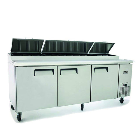 AG 3 Door Saladette Fridge Fits 12 x 1/3 GN Trays