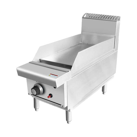 AG Single Burner Commercial Flat Griddle/Hotplate - 300MM WIDTH - LPG