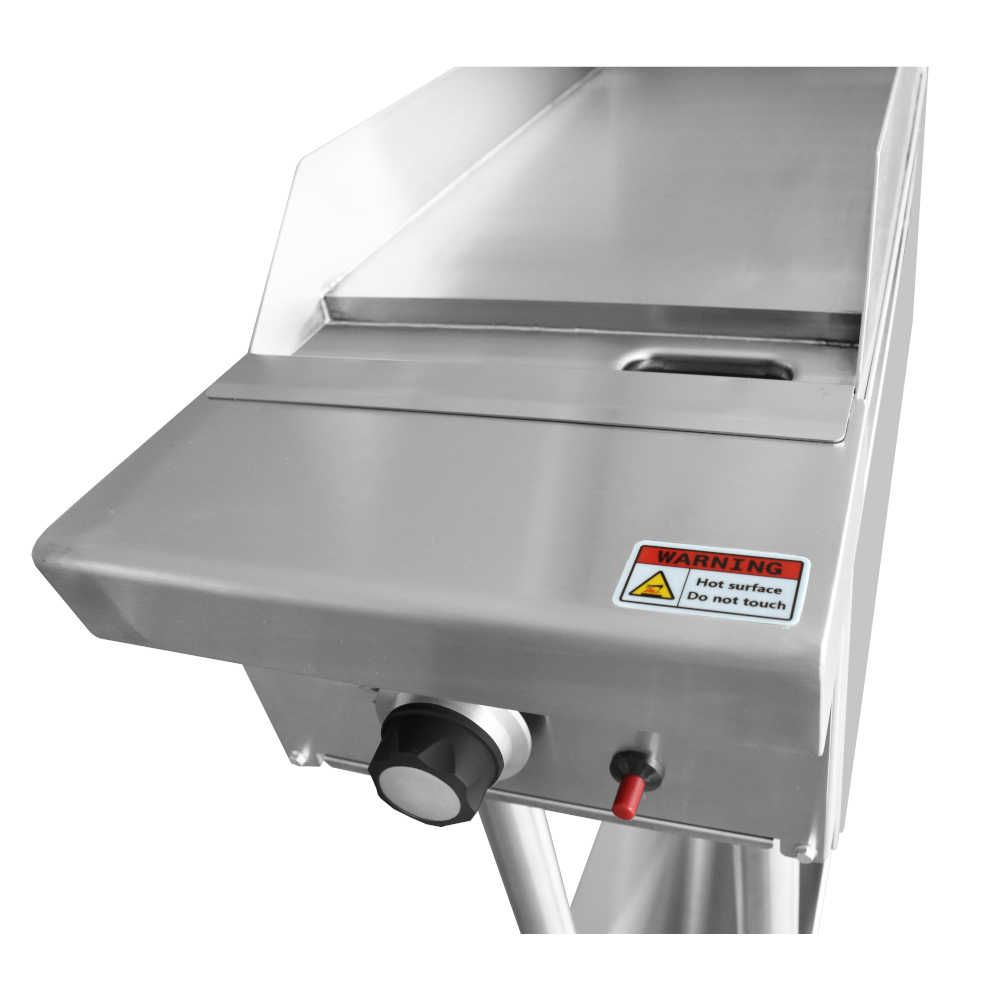 AG Single Burner Commercial Flat Griddle/Hotplate - 300MM WIDTH - LPG