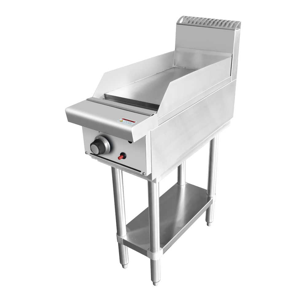 AG Single Burner Commercial Flat Griddle/Hotplate - 300MM WIDTH - LPG