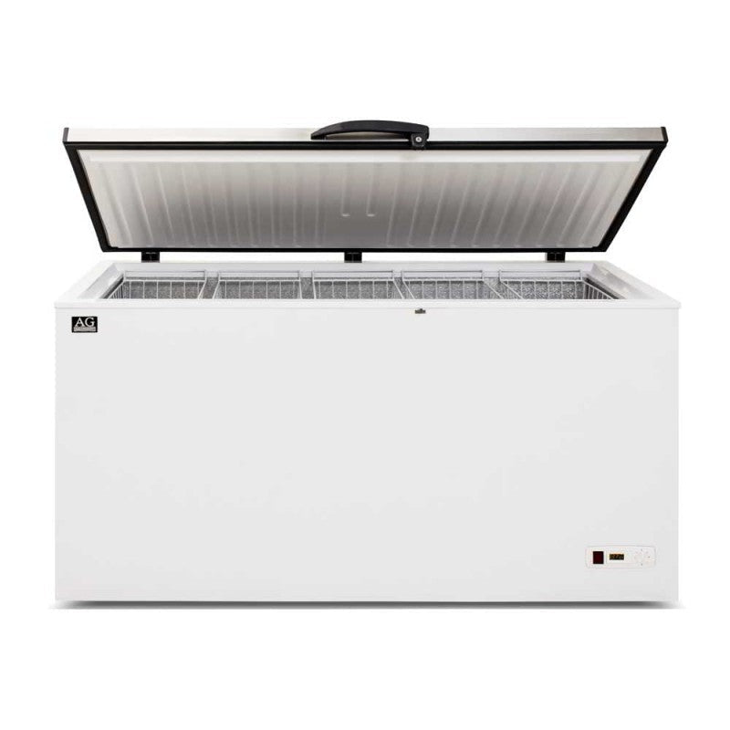 AG Stainless Lid Chest Freezer - 450 Litres