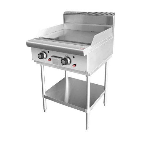 AG Twin Burner Commercial Flat Griddle/Hotplate - 600MM WIDTH - Natural Gas