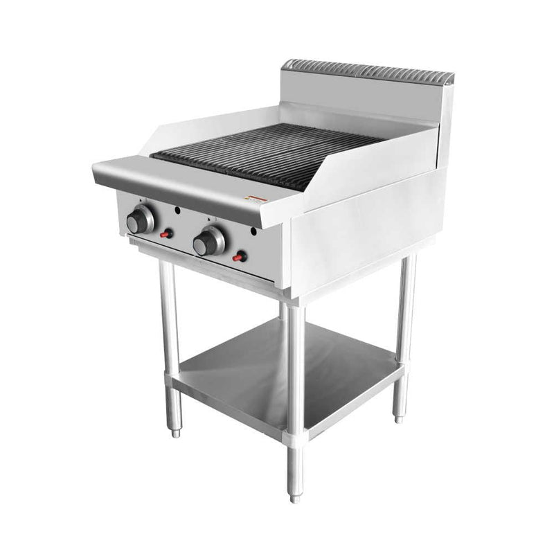 AG Two Burner Commercial Chargrill - 600MM width - Natural Gas