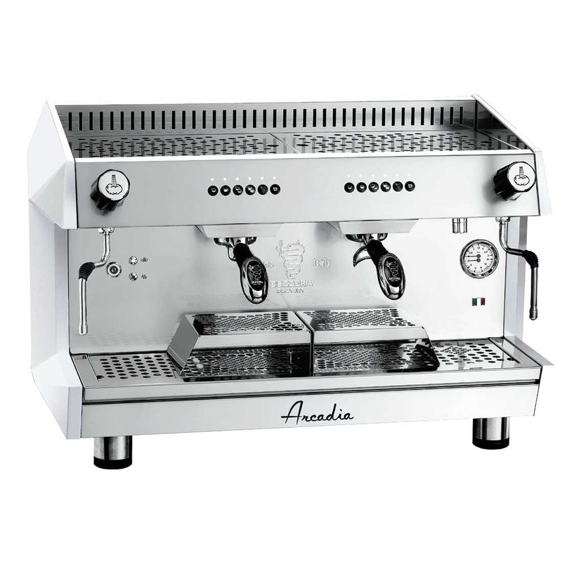 Bezzera Arcadia Professional Espresso Coffee Machine Ss Polish White 2 Group ARCADIA-G2