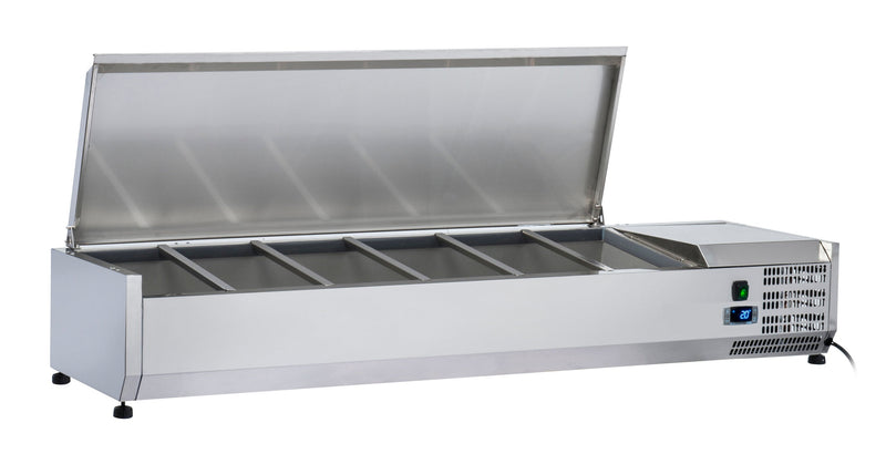 Anvil Aire 1200 Stainless Steel Lid Refrigerated Ingredient Well